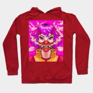 Oni Mask Girl Hoodie